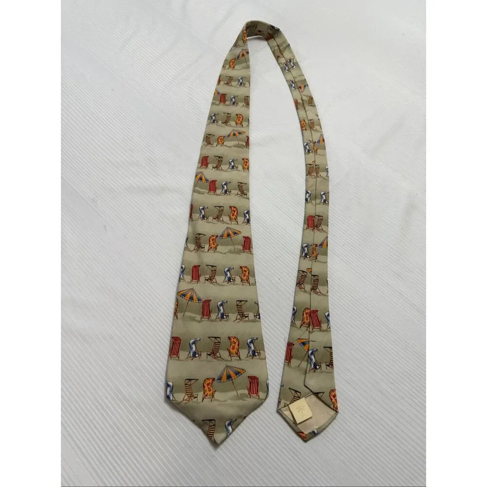 NWT Tommy Bahama Silk Poolside In Paradise Necktie Tie New